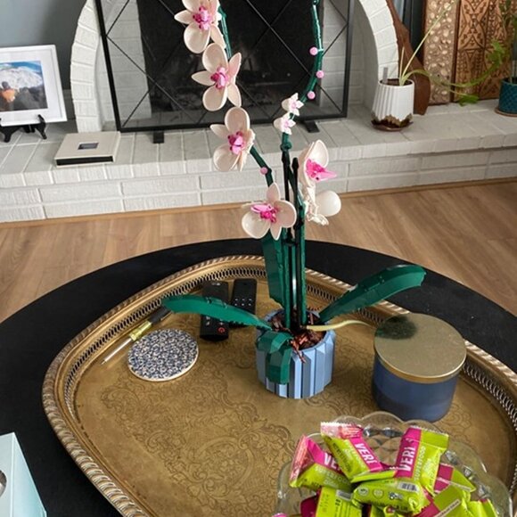 NEW Orchid Artificial Plant, Building Set with Flowers, Home Décor Gift - Picture 8 of 8